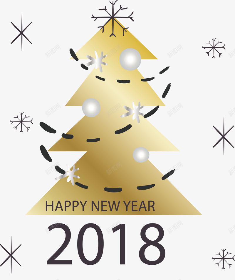 金箔纸圣诞树png免抠素材_新图网 https://ixintu.com 2018 happyNewYear 圣诞树 圣诞节 新年快乐 矢量png