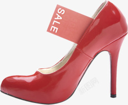红色摩登高跟鞋特价女鞋素材