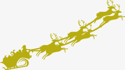 圣诞麋鹿素材库圣诞老人麋鹿高清图片