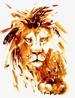卡通雄狮狮子头高清图片