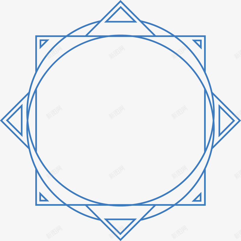 简约形状边框纹理矢量图ai免抠素材_新图网 https://ixintu.com 几何 几何拼接 几何装饰 形状 简单几何 花边 矢量图