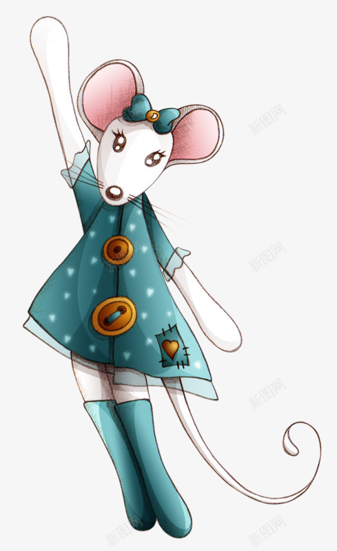 老鼠png免抠素材_新图网 https://ixintu.com 卡通动物 卡通形象 小白鼠 老鼠