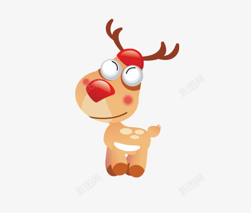 鹿角圣诞麋鹿png免抠素材_新图网 https://ixintu.com 圣诞 素材 鹿角 麋鹿