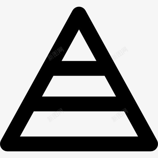 金字塔结构图标png_新图网 https://ixintu.com 商业秩序 组织层次结构 重要性