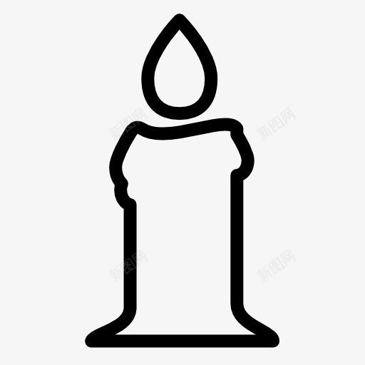 创意合成手绘简笔画蜡烛图标png_新图网 https://ixintu.com 创意 合成 简笔 蜡烛