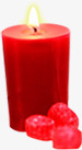 扁平风格创意合成红色恶的蜡烛素材