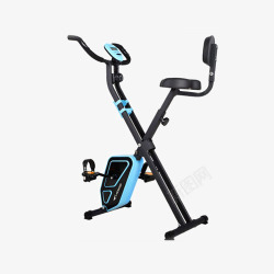 室内磁控脚踏运动健身蓝色高清图片