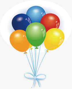 欢乐开心气球矢量图素材