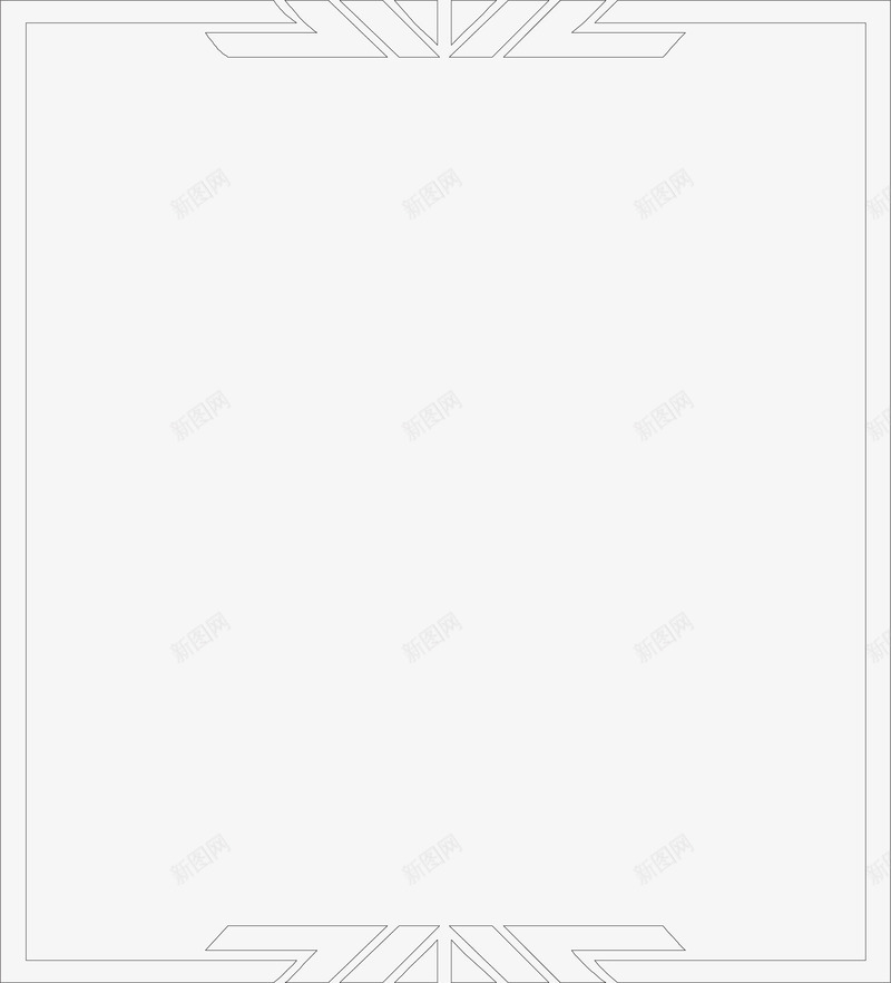 中国风黑线框png免抠素材_新图网 https://ixintu.com 黑线框