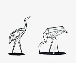 动物鸵鸟式雨伞架素材
