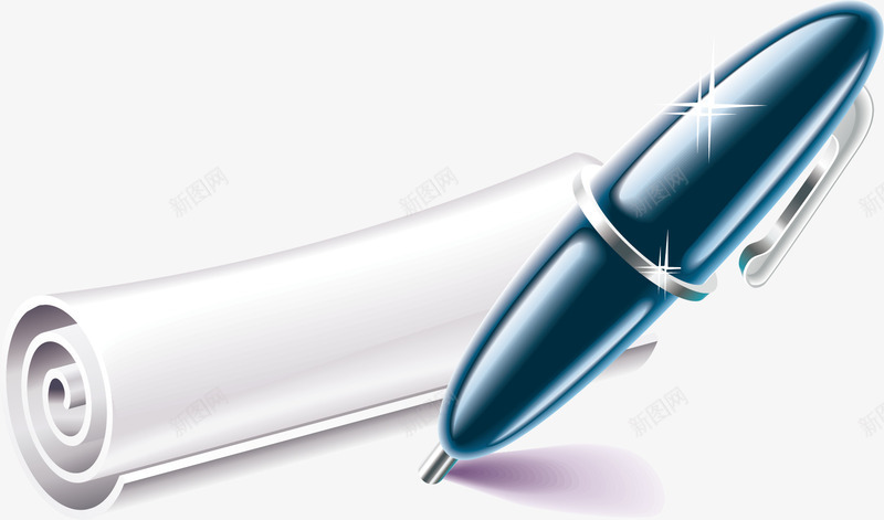 纸与钢笔片png免抠素材_新图网 https://ixintu.com 矢量钢笔 笔图 纸 钢笔