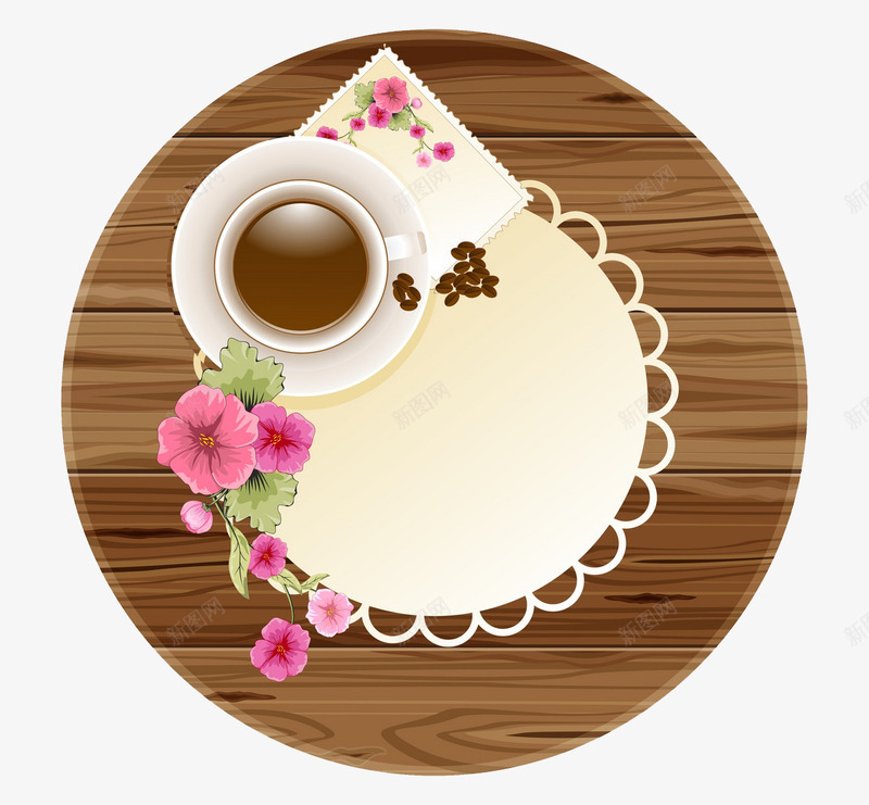 咖啡杯子杯垫png免抠素材_新图网 https://ixintu.com 创意设计 咖啡 咖啡杯 咖啡杯设计 咖啡素材 杯垫 艺术素材