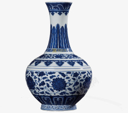 古代青花瓷瓶素材