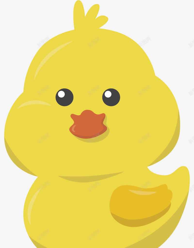 黄色小鸡png免抠素材_新图网 https://ixintu.com 动物 卡通 可爱 宠物 小鸡 尖嘴 手绘 黄色