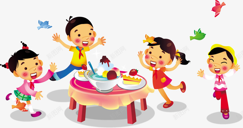 可爱欢乐儿童节png免抠素材_新图网 https://ixintu.com 儿童节 可爱 欢乐 设计