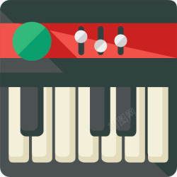 音乐合成器嗡嗡键盘图标高清图片