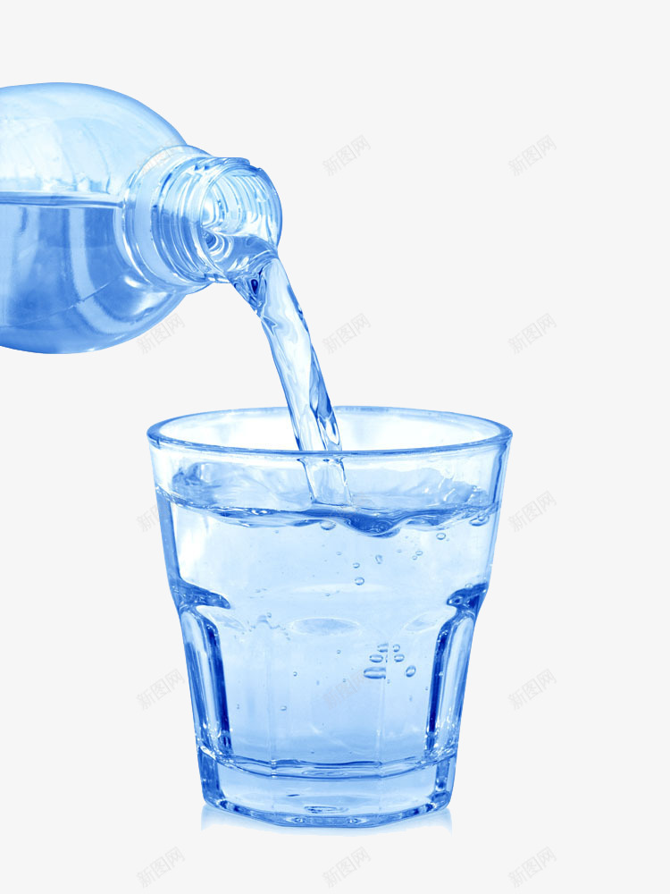 倒水的杯子png免抠素材_新图网 https://ixintu.com 杯子 水 瓶子 蓝瓶子 蓝色