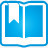 基本蓝色书书签开放超级单基本图标图标