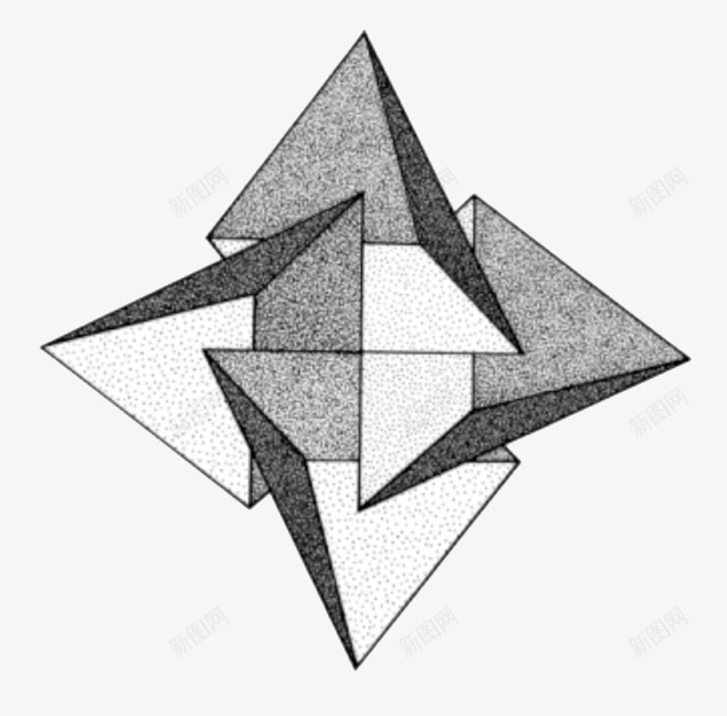 灰色三角型拼接psd免抠素材_新图网 https://ixintu.com 三角型 拼接 灰色 装饰