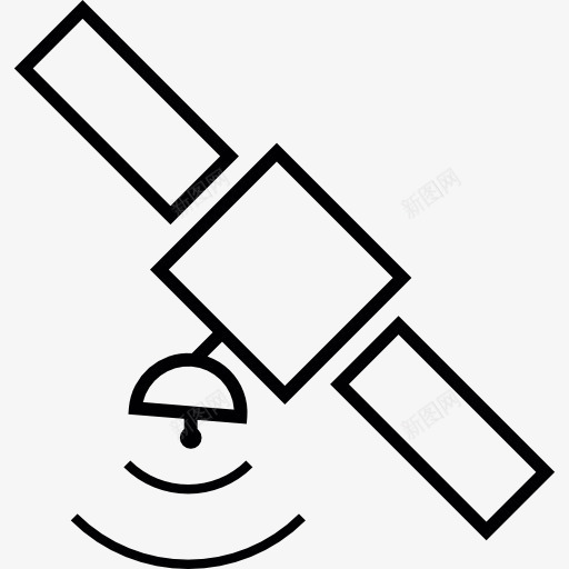 卫星传输图标png_新图网 https://ixintu.com 信号 占星术 工具和用具 空间 通信