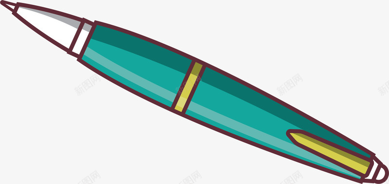 天蓝色梭形卡通钢笔png免抠素材_新图网 https://ixintu.com 卡通钢笔 天蓝色 时尚钢笔 梭形钢笔 水墨 水墨钢笔 钢笔
