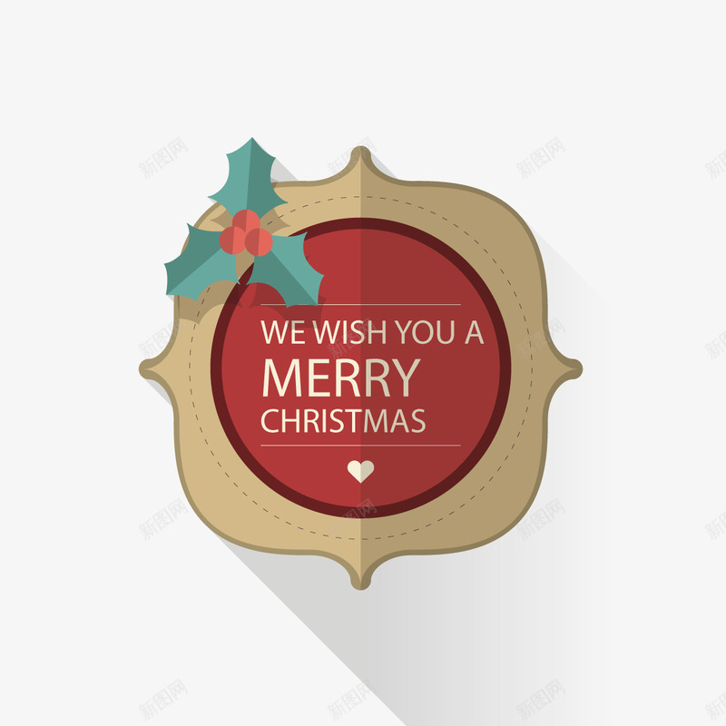 彩色圣诞标签png免抠素材_新图网 https://ixintu.com 圣诞 字母 彩色 投影 数字 标签 节日 英文