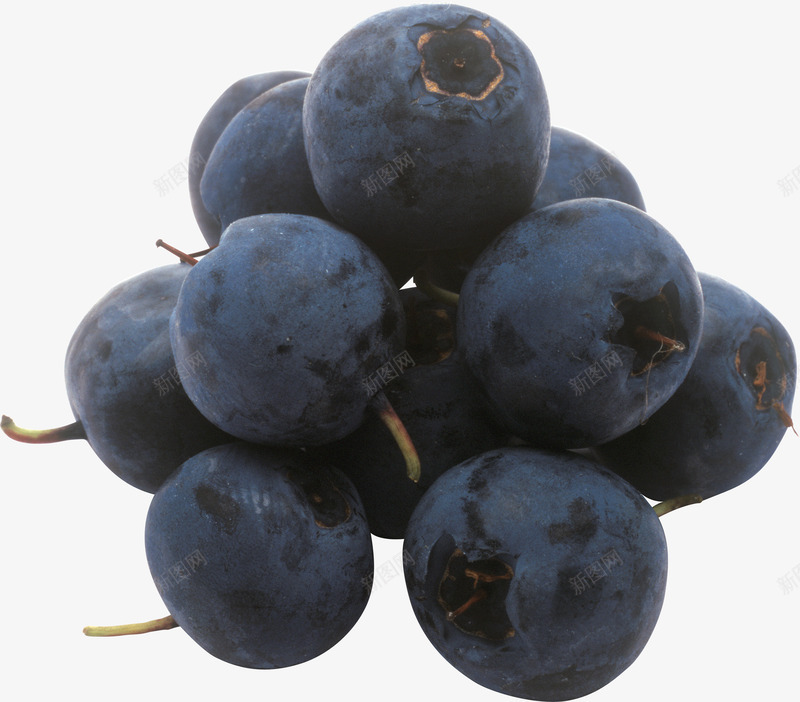 饱满多汁的蓝莓png免抠素材_新图网 https://ixintu.com 多汁风格 水果素材 美食素材 蓝莓素材 饱满风格