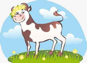 卡通奶牛图案png免抠素材_新图网 https://ixintu.com 卡通 可爱 图案 奶牛