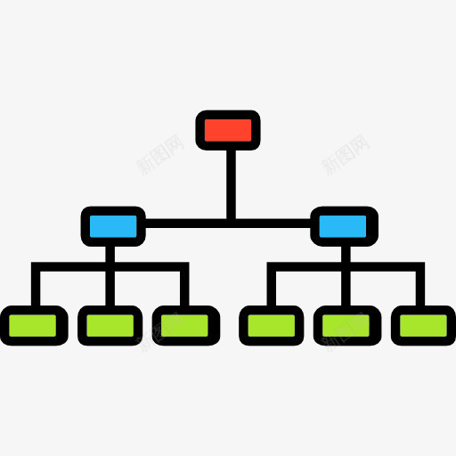 层次结构图标png_新图网 https://ixintu.com 业务接口 商务 图 层次结构 秩序 等级 组织