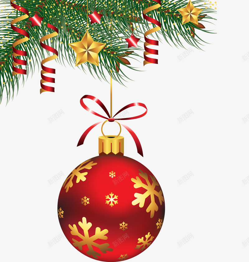 欢乐圣诞铃铛装饰6png免抠素材_新图网 https://ixintu.com 圣诞 欢乐 装饰素材 铃铛