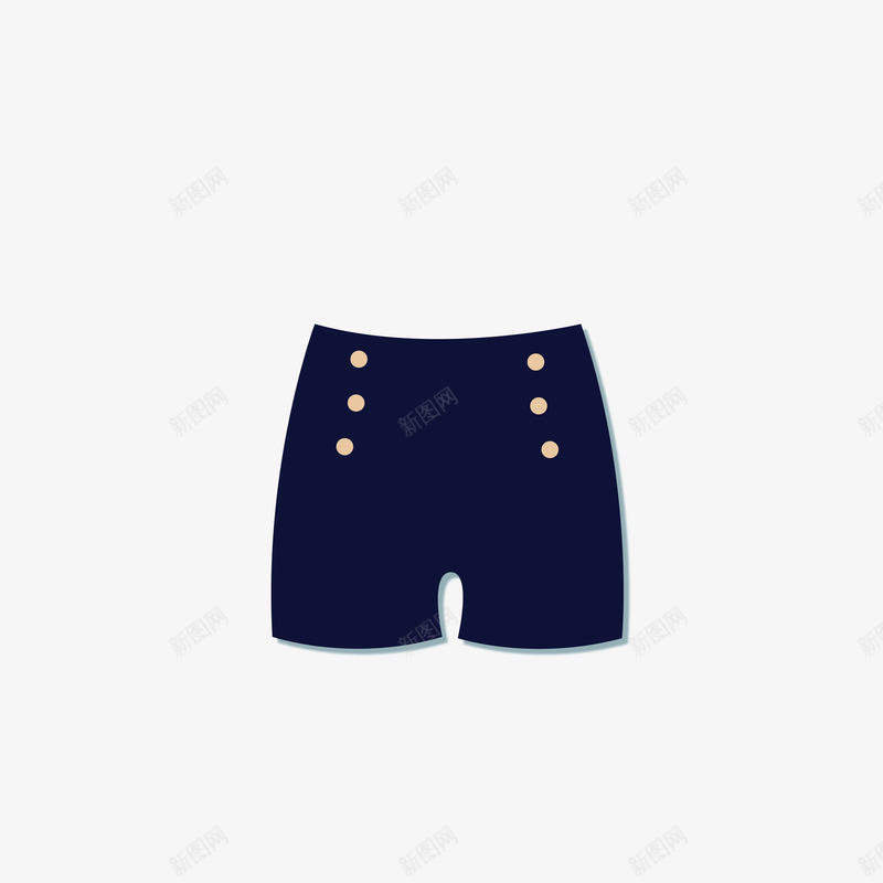 海军风短裤png免抠素材_新图网 https://ixintu.com 夏季海军风格服饰 短裤