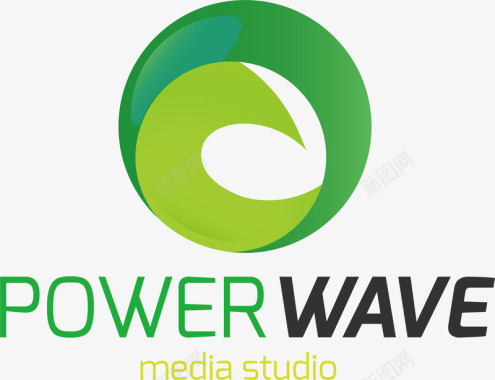 绿色的创新能源logo矢量图图标图标