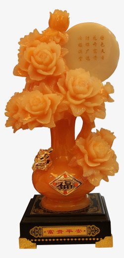 传统兰花雕像素材