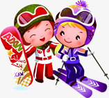 冬季紫色服饰滑雪小人png免抠素材_新图网 https://ixintu.com 冬季 小人 服饰 滑雪 紫色
