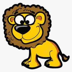 狮子超萌卡通手绘Q版素材