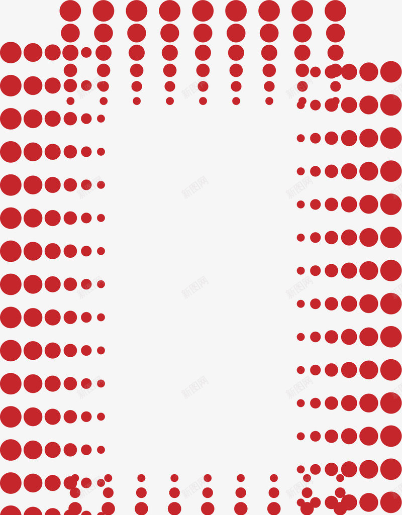 点状边框png免抠素材_新图网 https://ixintu.com 圆形提示边框 小提示边框 小红点 提示边框 温馨提示边框 特别提示边框 红点 红色
