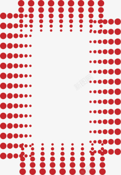 红点圆形点状边框高清图片