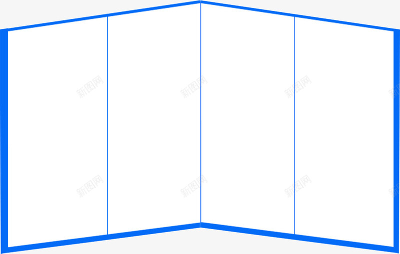 背景框架蓝色线条png免抠素材_新图网 https://ixintu.com 框架 线条 背景 蓝色