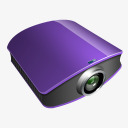 紫色投影机图标图标