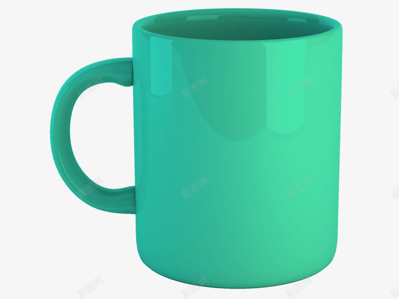 绿色杯子片psd免抠素材_新图网 https://ixintu.com 杯子 水杯 绿色水杯 绿色马克杯 茶杯