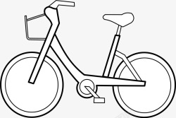带框自行车素材