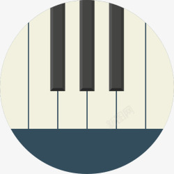 音乐合成器嗡嗡钢琴图标高清图片