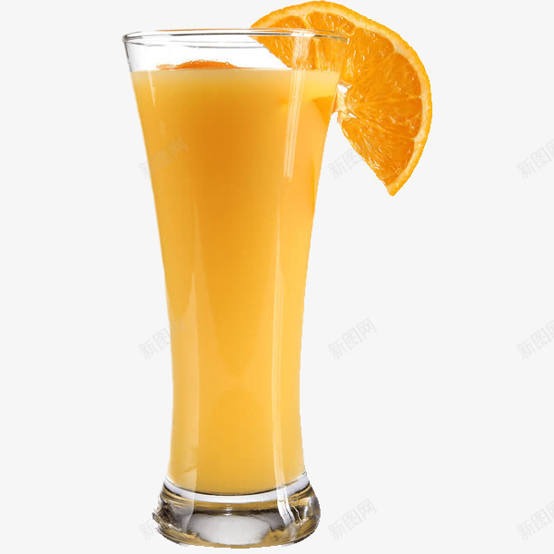 一杯橙汁png免抠素材_新图网 https://ixintu.com 卡通 可口的 手绘 橙子片 甜甜的 立面图 简笔 黄色的