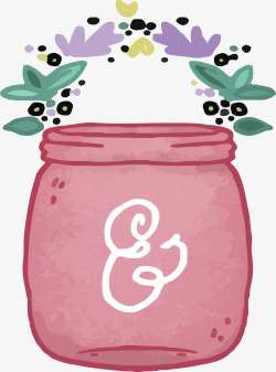 彩色罐子彩色花纹装饰罐子矢量图高清图片