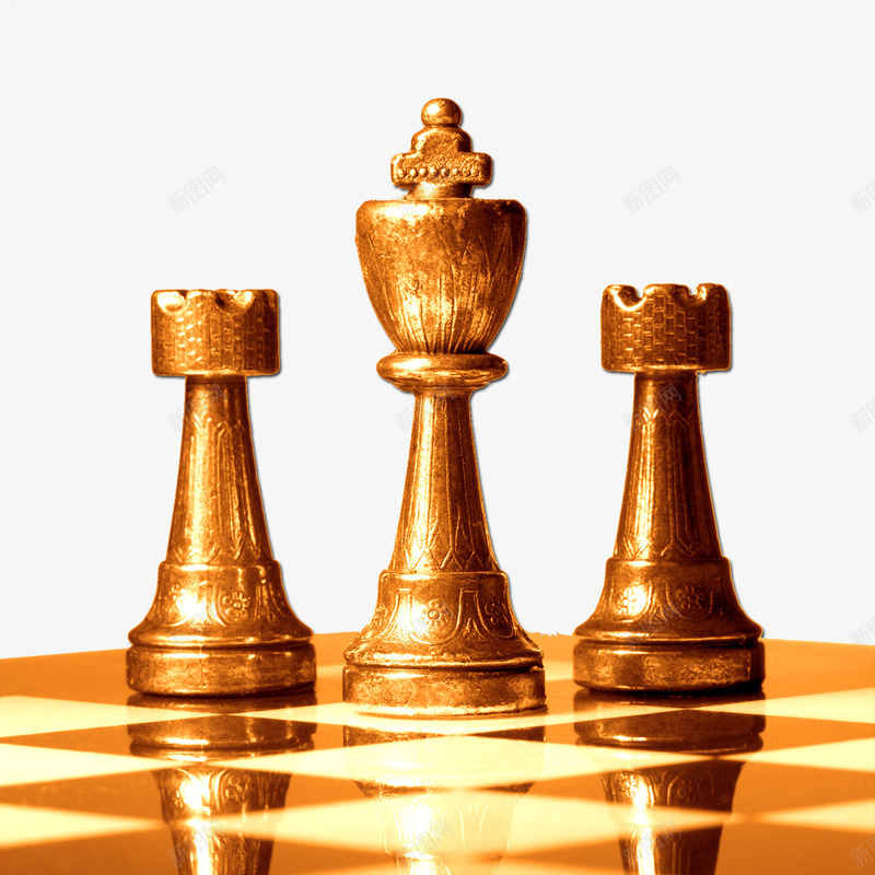 国际象棋png免抠素材_新图网 https://ixintu.com 国际象棋 形象 游戏 金色