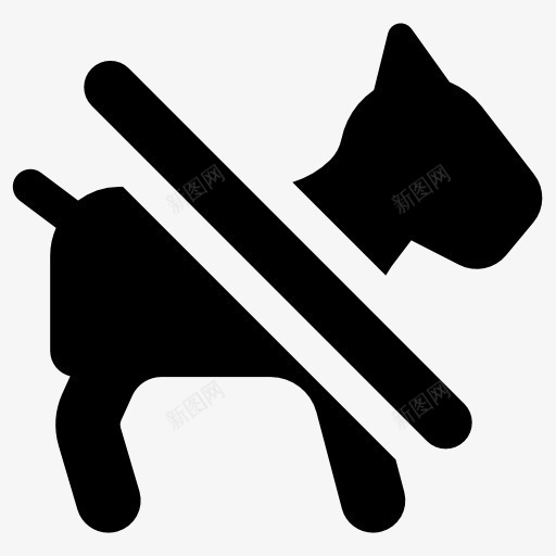 禁止宠物入内图标png_新图网 https://ixintu.com 狗 禁止宠物