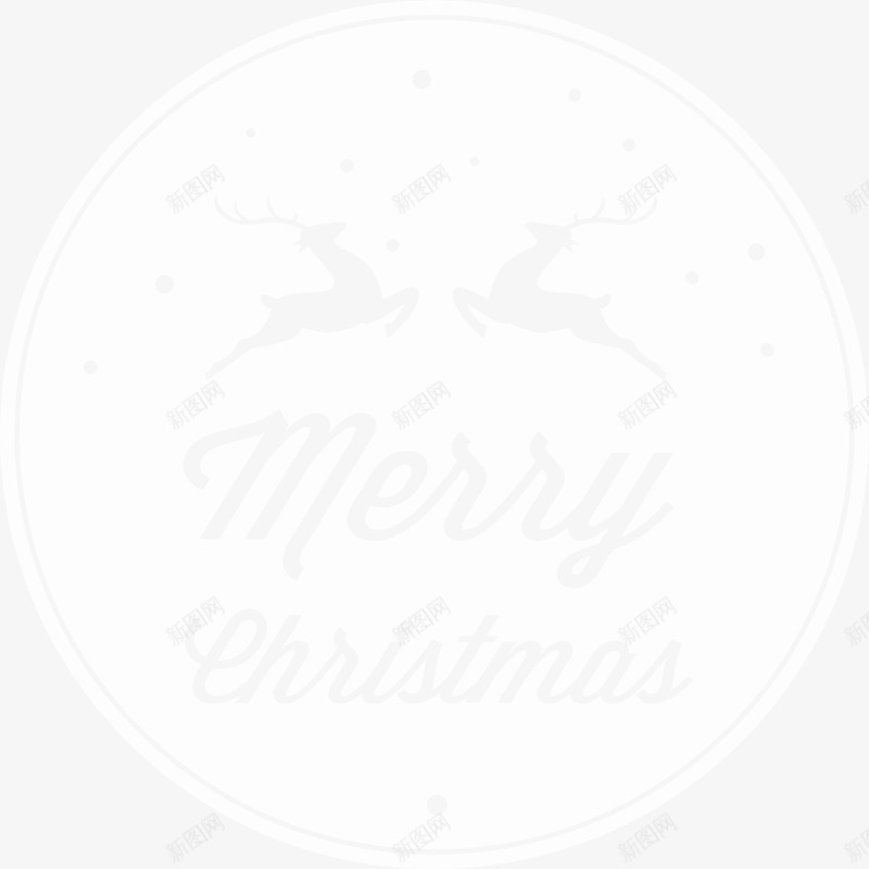 圣诞节驯鹿圆形标签png免抠素材_新图网 https://ixintu.com Christmas Merry merry 圆形标签 圣诞快乐 圣诞节 驯鹿 麋鹿