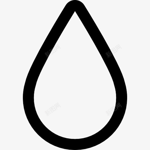 墨滴外形图标png_新图网 https://ixintu.com 形状 概述 水 液滴 界面 轮廓 通用接口 降
