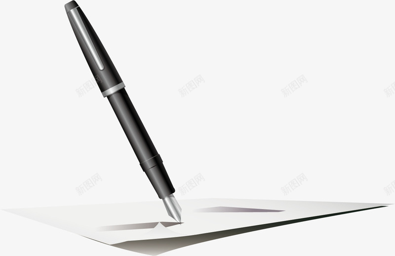 钢笔与纸片矢量图ai免抠素材_新图网 https://ixintu.com 纸素材 钢笔 钢笔与纸 钢笔与纸素材 矢量图
