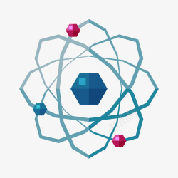 扁平化学扁平化学科学矢量图高清图片